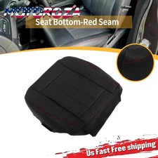 For 2008-2020 Dodge Grand Caravan Driver Side Bottom Leather Seat Cover Red Seam