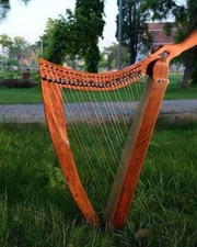 New 22 String Celtic Lever Harp - Handcrafted Original Rosewood Travel Lap Harp