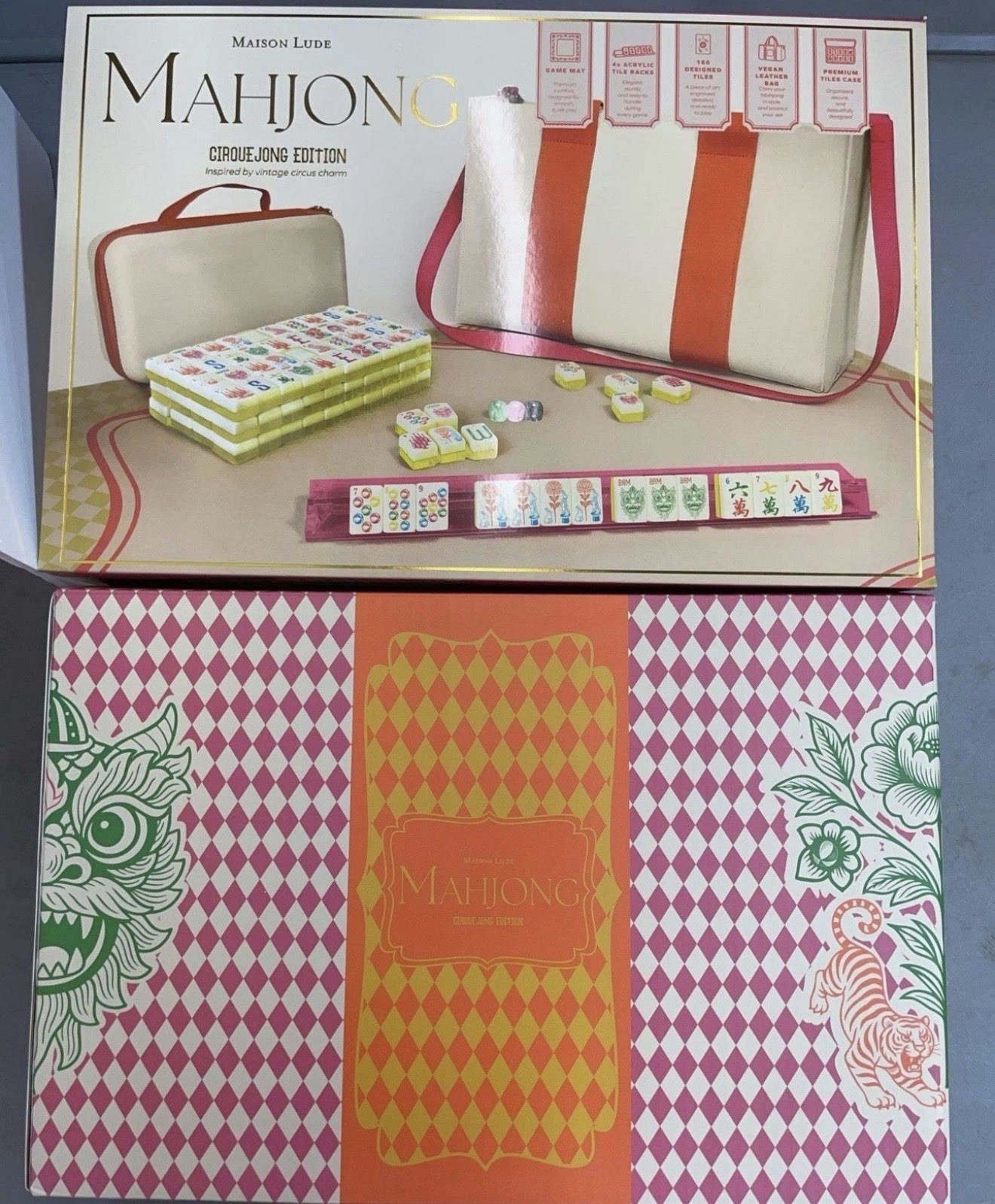 Maison Lude Deluxe Acrylic Mahjong Starter Set (Cirquejong Edition)
