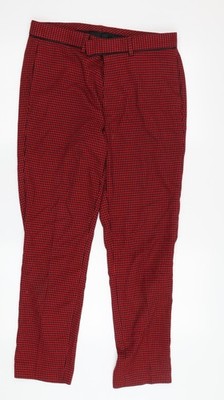 Rote Freizeithose Herren UK Größe 30 Topman normale Passform