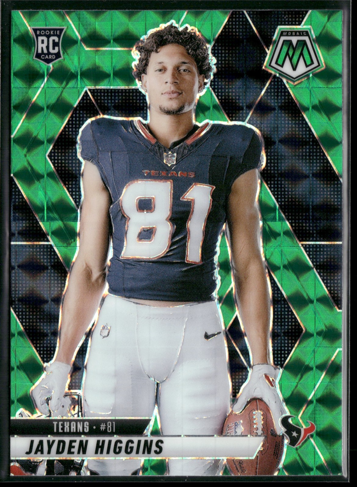 2025 Panini Mosaic #286 Jayden Higgins Mosaic Green