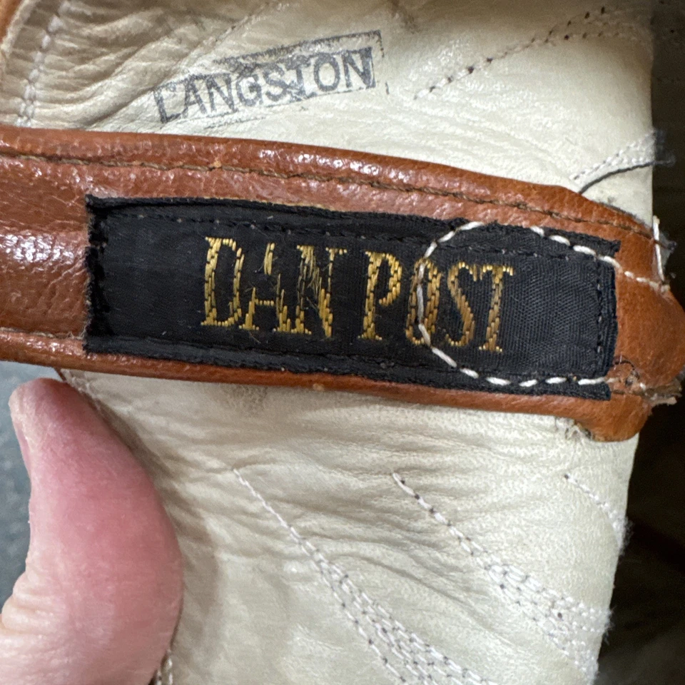 Botas de Vaquero Dan Post Marrón Lagarto De Colección Para Mujer - Talla 7M Foto 4 de 4