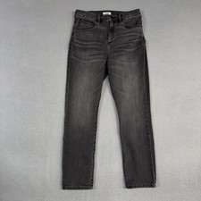 Wrangler Jeans Womens 30 Fits 29x28 Gray Slim Retro Distressed Denim Cotton
