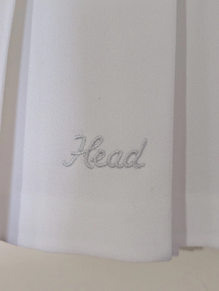 Vintage HEAD Womans Size 8 Skirt Pleated White Golf Tennis Traditional Preppy - Image 3 of 4