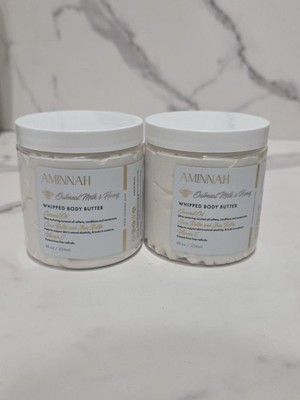 Aminnah AMNH Skincare Whipped Body Butter Oatmeal Milk & Honey X2