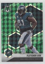 2021 Panini Mosaic Green Mosaic Prizm Fletcher Cox #165 2l4
