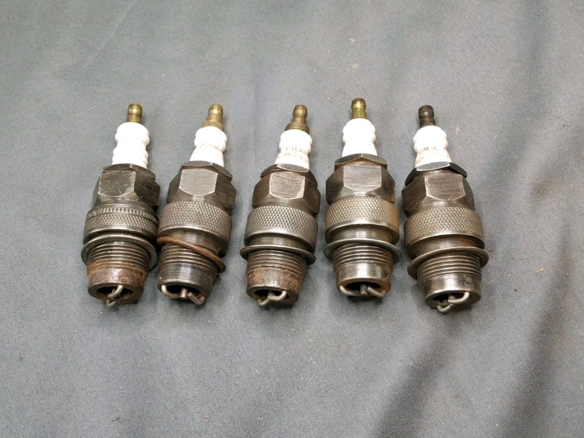 5 Champion 2 Com-L Spark Plug . Used, Clean, Good