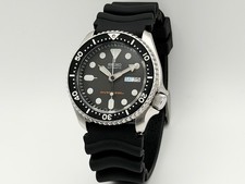 Seiko SKX007 7S26-0020 Black Boy Diver's Automatic Men's Watch Japan Excellent