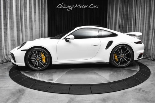 2023 Porsche 911 Turbo S Coupe Only 13k Miles White / Black PDK Factory Image 1 of 2