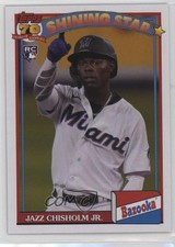 2021 Archives 1991 Topps Bazooka Shining Stars Jazz Chisholm Jr #91BZ-14 1l8s