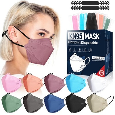 FENFEN KN95 Face Masks Disposable Adults - 50 Pack 5 50 Count (Pack of 1) 