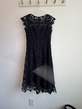 Eliza J Navy Women's Lace Asymmetrical Dress, Sz. 6