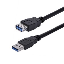 1m Black USB 3 Extension Cable