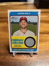 2023 Topps Heritage - Clubhouse Collection Relics Aaron Nola #CCR-AN (MEM)