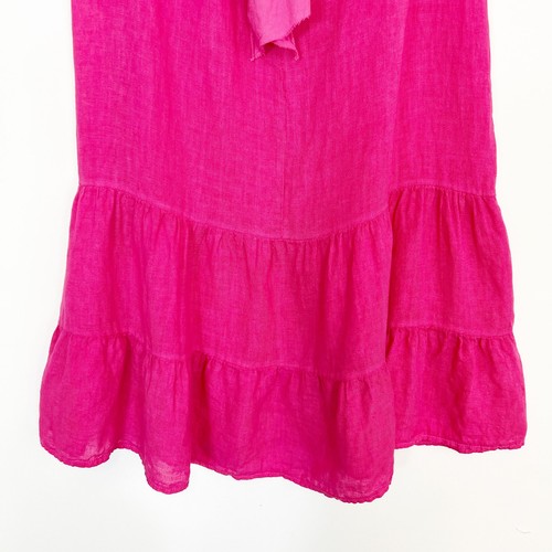 Bellambra Pink 100% Linen Halter Dress Women's Large - Picture 6 of 12