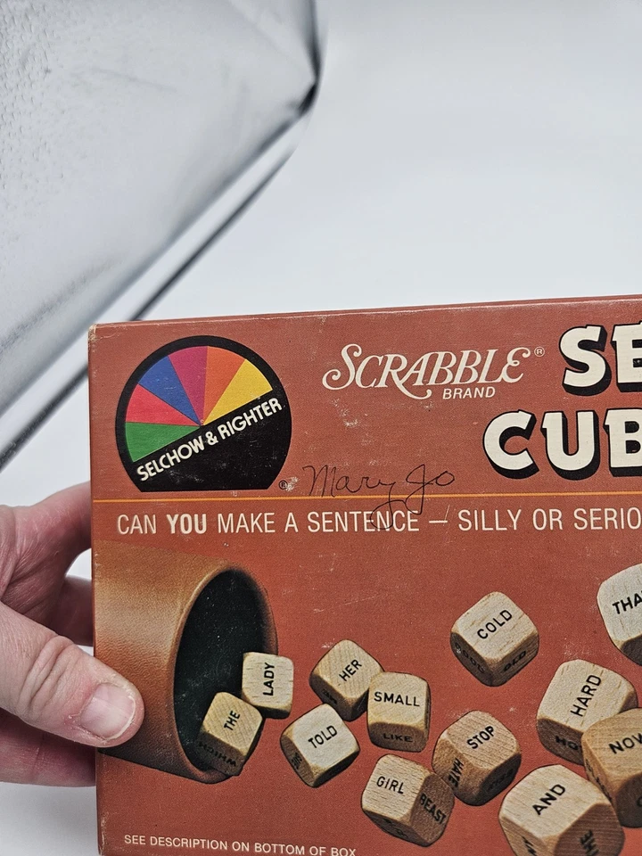 Vintage SCRABBLE SENTENCE CUBE GAME, 1983 - Image 2 of 3