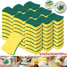 Lot Dish Washing Sponge Scouring Pad Scrubber Brush Kitchen Cleaning Tools