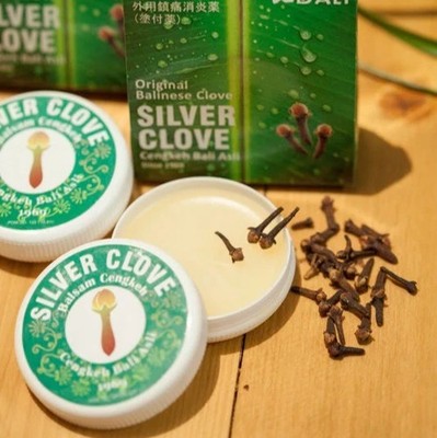 3x Silver Clove Balsam Cengkeh Asli Bali Pain Balm Herbal Syzygium