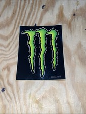 TEAM ISSUED MONSTER Energy 3  x4  Sticker Green Logo Decal