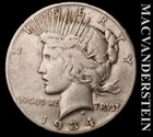 1934-S Silver Peace Dollar - Scarce  Key Date  No Reserve  #L3776
