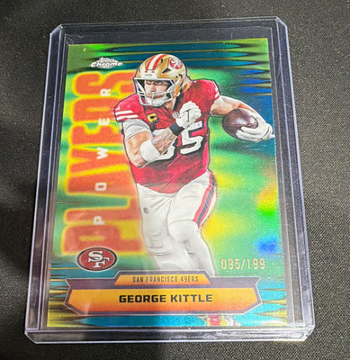 Topps Chrome George Kittle San Francisco 49ers Power Players #PP-33 Aqua /199
