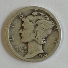 1934-D MERCURY DIME LOW MINTAGE COLLECTABLE — photo 1