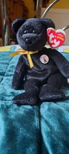 Ty Beanie Baby Ebony The hamleys Bear Excellent Condition With Tags hard to find