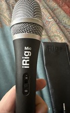 IK Multimedia iRig Mic; Condenser Karaoke Microphone w/ Case; TESTED WORKING