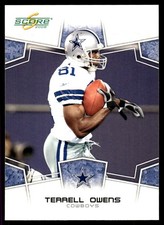Terrell Owens 2008 Score #78 Dallas Cowboys NFL READ FREE SHIPPING AutographDen