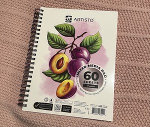 Artisto Mixed Media Pad 9x12 New 60 Sheets