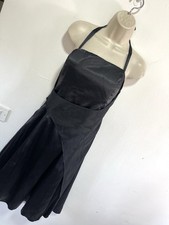 Black dress sleeveless satin evening size 12