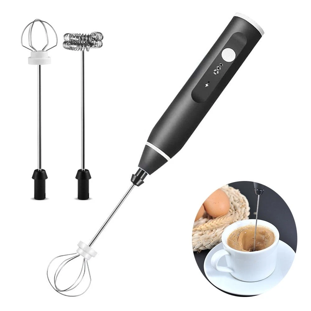 USB Rechargeable Immersion Blender: Cordless 2-Whisk 3-Speed Foam Maker
Opens in a new window or tab