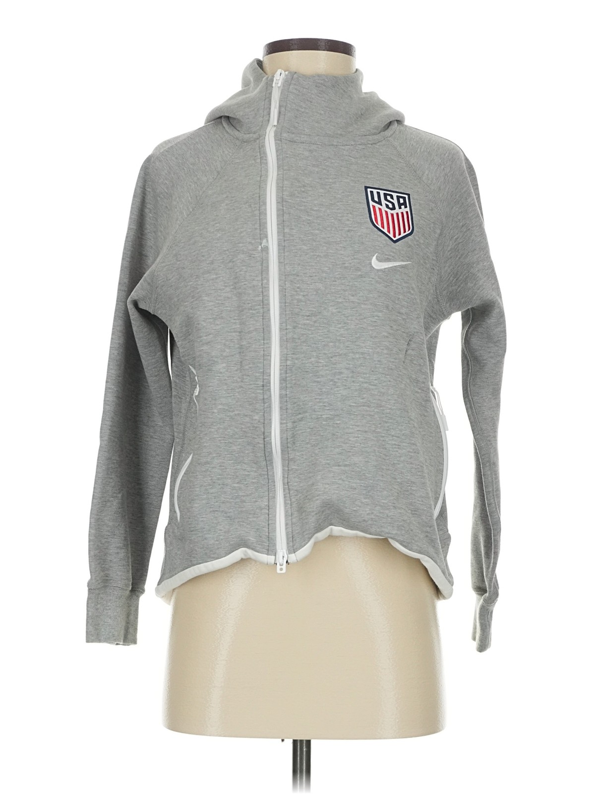 Nike Women Gray Zip Up Hoodie S