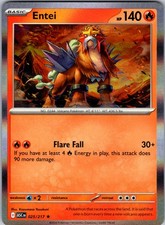 Entei 025/217 Rare Ascended Heroes Pokemon Reverse Holo Near Mint