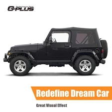 6 PCS FIT FOR 97-06 JEEP WRANGLER TJ 7" WIDE  POCKET EXTENDED FENDER FLARES KIT