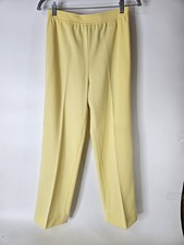 GIVENCHY Vintage Yellow High Waisted Trouser Pants Slacks Size 10 Pull On