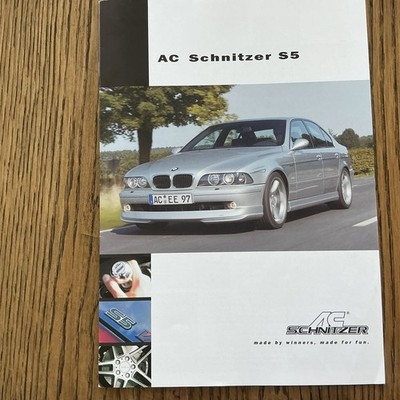 BMW AC SCHNITZER S5 E39 5 SERIES SEDAN TOURING BROCHURE