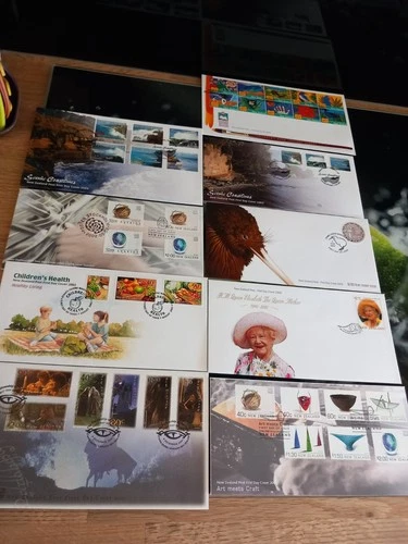 New Zealand First Day Covers x 9. (2001-2002)