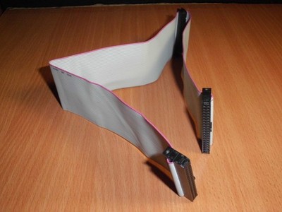IDE HDD Laufwerks Anschluss-Kabel 40 polig (Pin 20 belegt!) Flachkabel 45cm lang