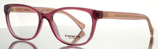 COACH HC6072 5329 Black Cherry Crystal Glitter Womens Eyeglasses 52-17-135 B:38