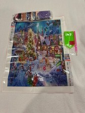 5D DIY Diamond Art Painting, Embroidery Kit Craft Xmas Village Outing