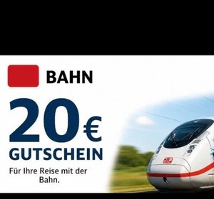 20 Euro DB Deutsche Bahn Gutschein RABATT gültig bis 1.12.26 Versand Per Email 