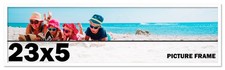 23x5 Frame White Wood Picture Photo Frame with UV Acrylic and Acid Free Backing