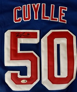 NEW YORK RANGERS RISING STAR WILL CUYLEE SIGNED AUTO JERSEY WITH JSA WITNESS