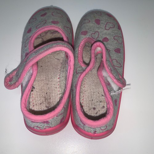 Tooti Hausschuhe Gr. 24 Herzchen Mädchen Mädchenschuhe Klettverschluss - Bild 3 von 4