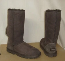 UGG Australia Chocolate Brown Essential Tall Boots Size US 6, NEW REPAIR # 5845