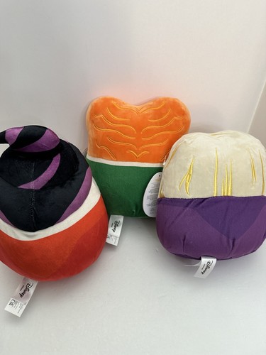 NWT Disney 3PC 8” Squishmallow Hocus Pocus Sanderson Sisters Winifred Sarah Mary - Picture 2 of 5