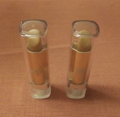 LOT of2 VTG MAXI MAX FACTOR SOFT LUSTRE LONG LASTING LIPSTICK ANTIQUE CRYSTAL 22