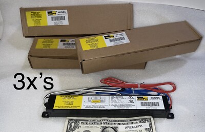 Lot of 3 Ballast  fluorescent light Luma Pro 4KGG5, EB-232IS-120-PFC 120V, 0.50A