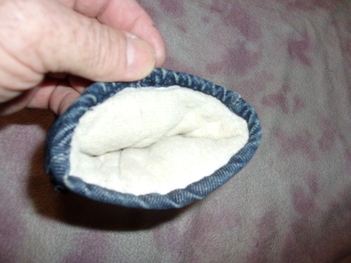 vtg Blue Denim Thinsulate Gloves Lined Men's M L - Picture 7 of 7